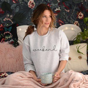 Weekend Graphic Sweatshirt Unisex Style Cozy New